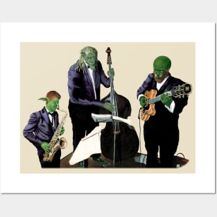 Goblin, Troll, and Orc Jazz Musician Fantasyart Posters and Art